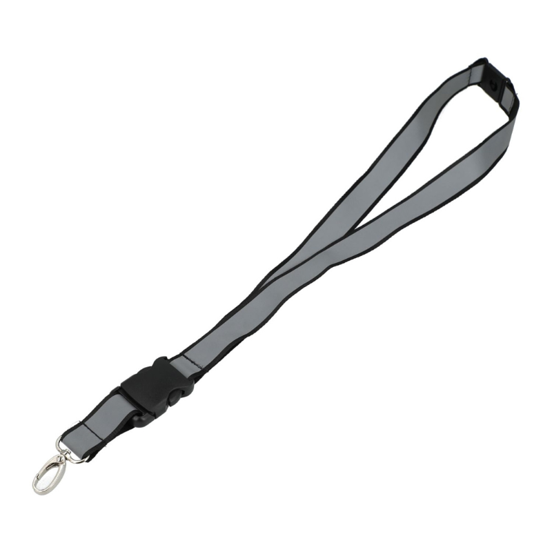Recycled Polyester Reflective Lanyard - EarthHero Corporate Gifting and Custom Swag
