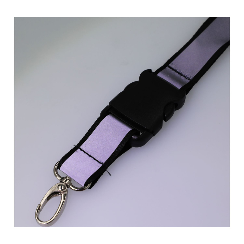 Recycled Polyester Reflective Lanyard - EarthHero Corporate Gifting and Custom Swag