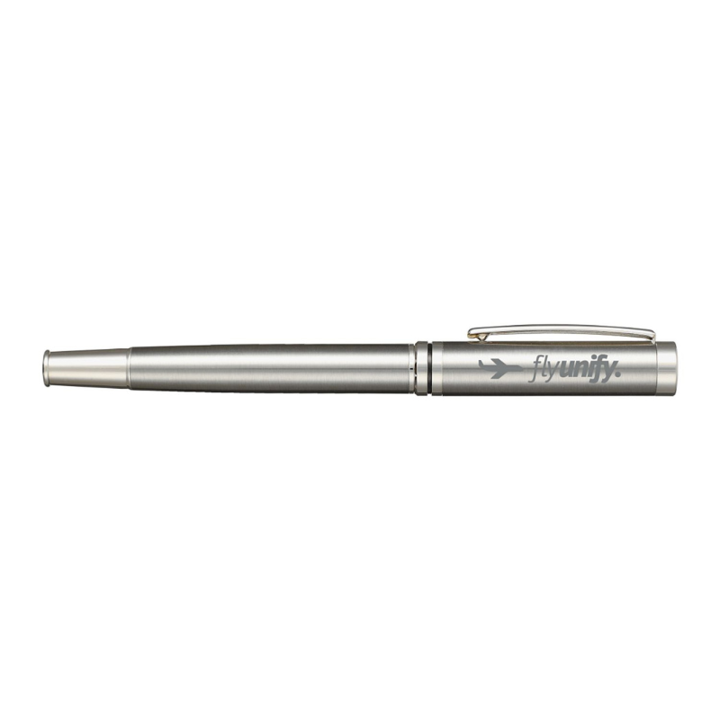 Recycled Stainless Steel Rollerball Pen - EarthHero Corporate Gifting and Custom Swag