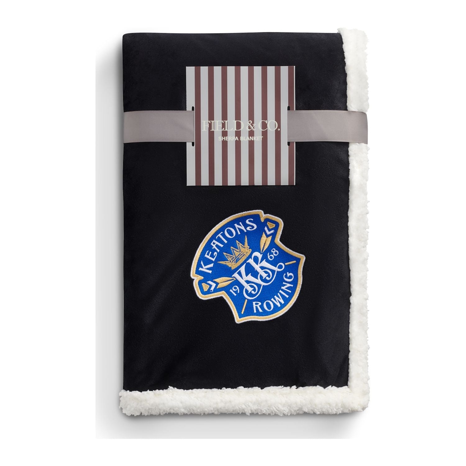 100% Recycled PET Custom Sherpa Blanket - EarthHero Corporate Gifting and Custom Swag