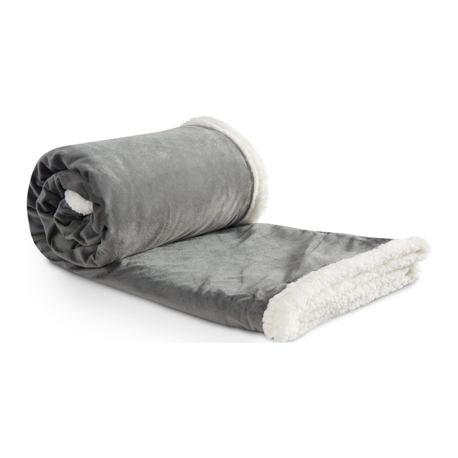 100% Recycled PET Custom Sherpa Blanket - EarthHero Corporate Gifting and Custom Swag