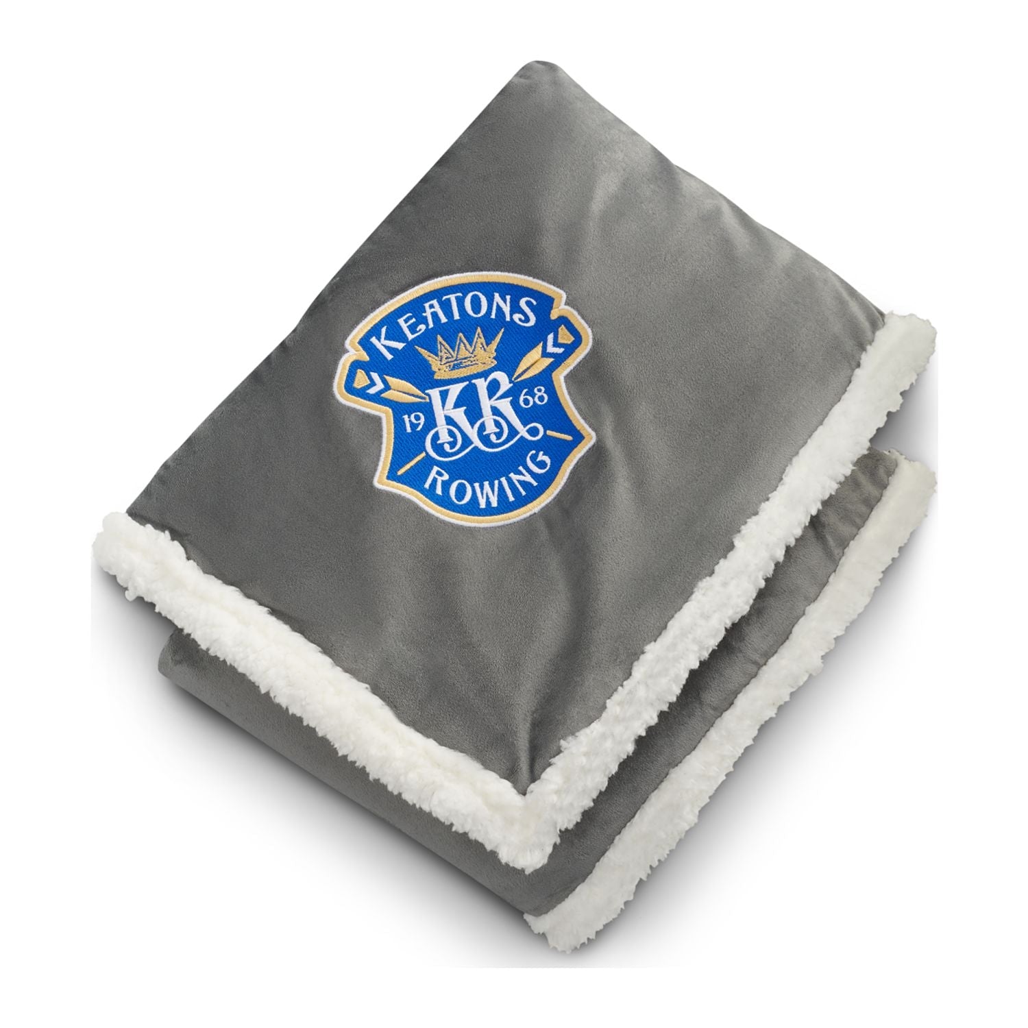 100% Recycled PET Custom Sherpa Blanket - EarthHero Corporate Gifting and Custom Swag