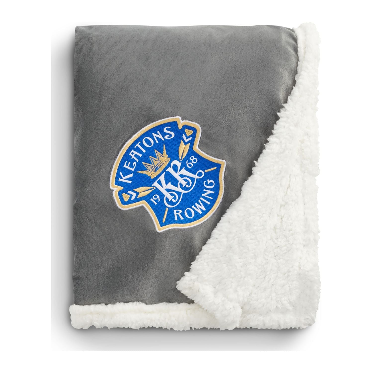 100% Recycled PET Custom Sherpa Blanket - EarthHero Corporate Gifting and Custom Swag