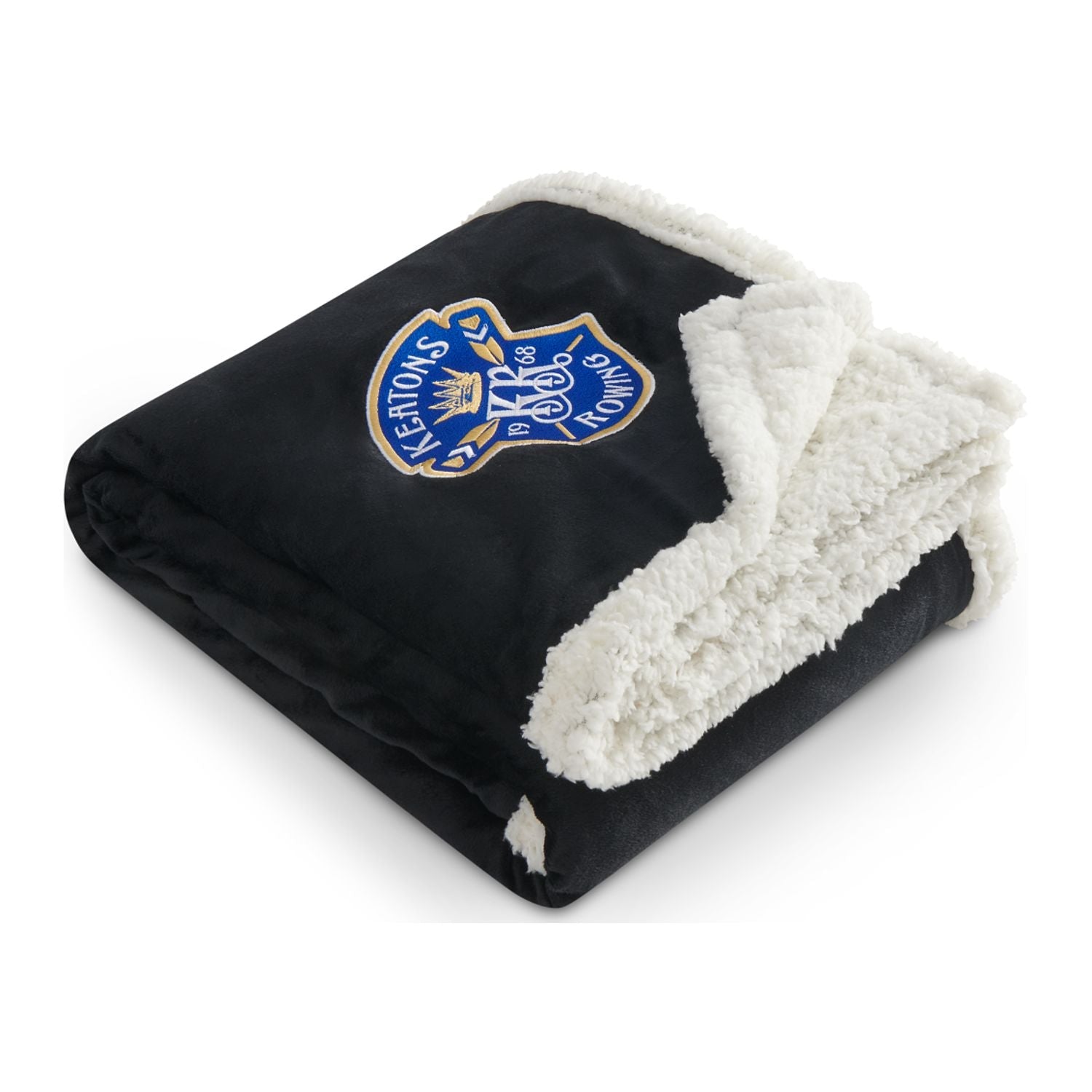 100% Recycled PET Custom Sherpa Blanket - EarthHero Corporate Gifting and Custom Swag