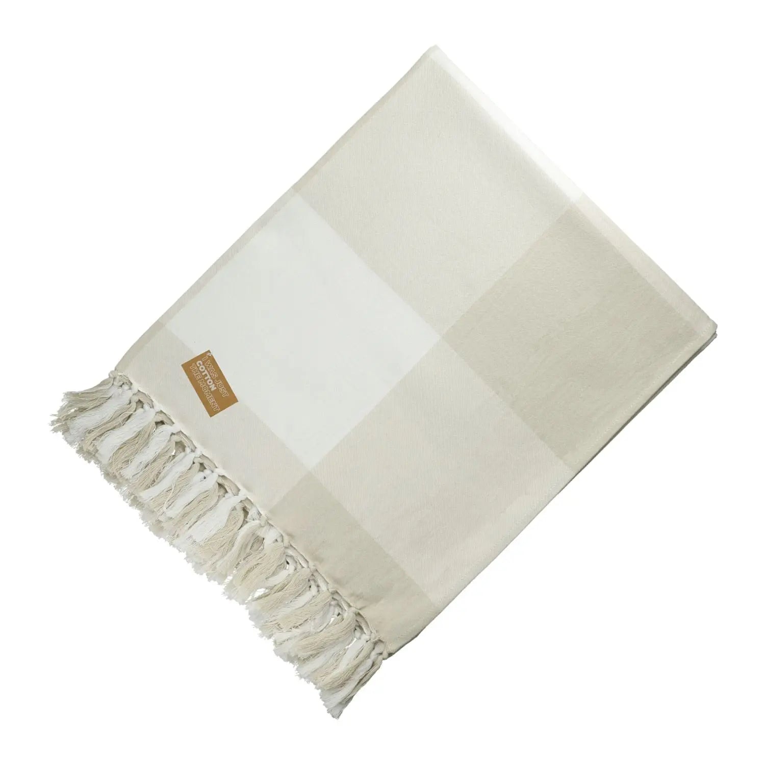Organic Cotton Check Throw Blanket - EarthHero Corporate Gifting and Custom Swag