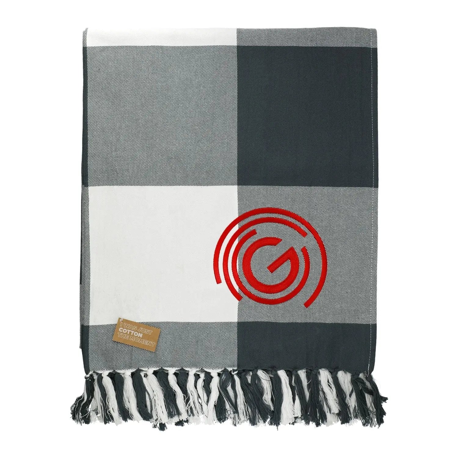 Organic Cotton Check Throw Blanket - EarthHero Corporate Gifting and Custom Swag