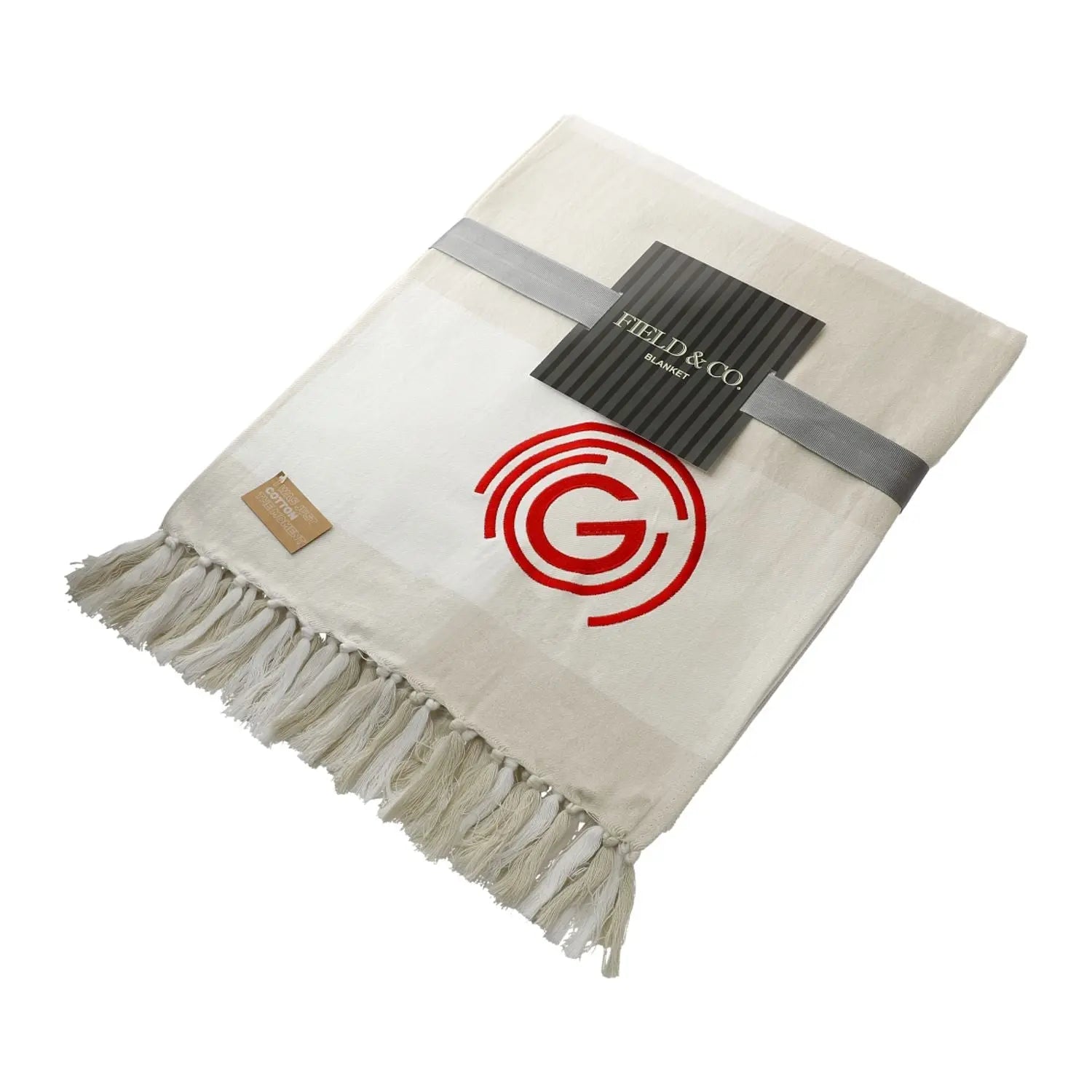 Organic Cotton Check Throw Blanket - EarthHero Corporate Gifting and Custom Swag