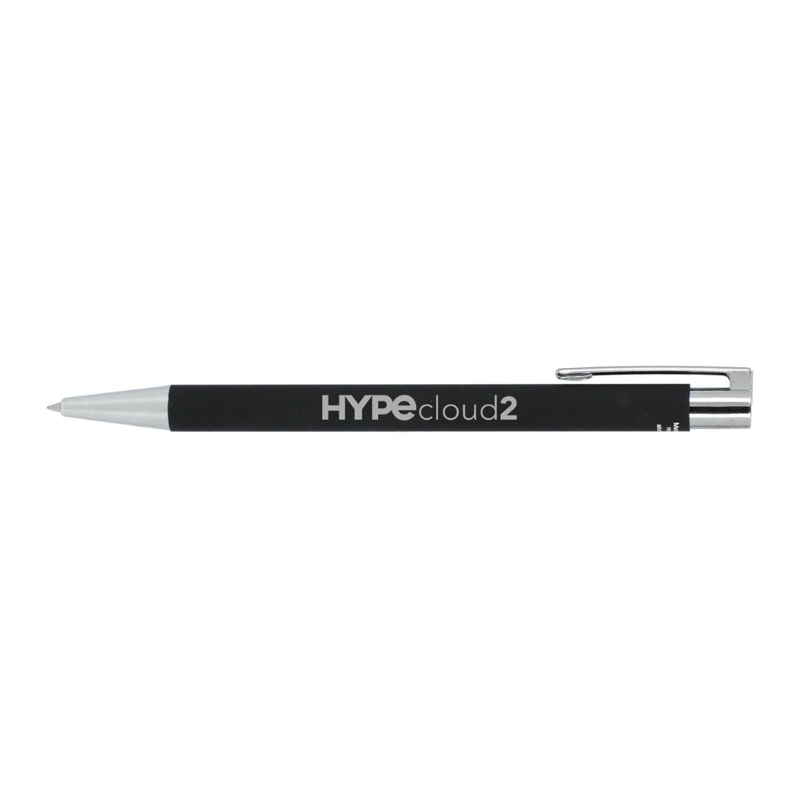 Maxi Recycled Aluminum Soft Touch Gel Pen - EarthHero Corporate Gifting and Custom Swag