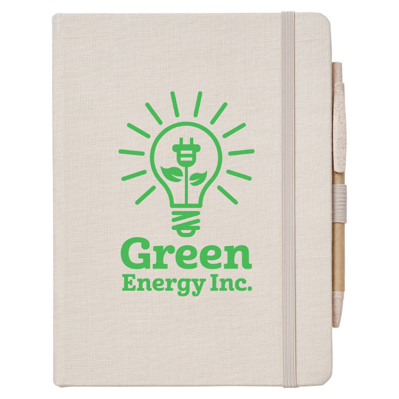 Hemp Journal and Pen - EarthHero Corporate Gifting and Custom Swag