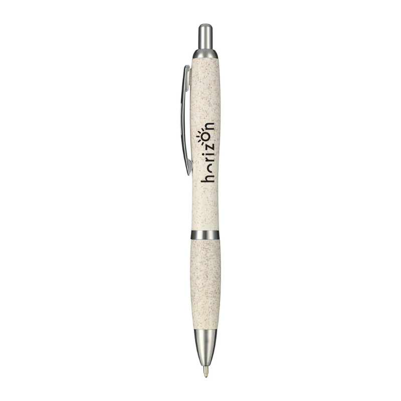 Branded Nash Wheat Straw Ballpoint Pen - EarthHero Corporate Gifting and Custom Swag