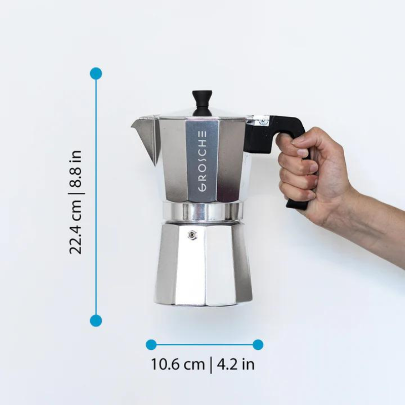 Milano Moka Pot Stovetop Espresso Maker - EarthHero Corporate Gifting and Custom Swag