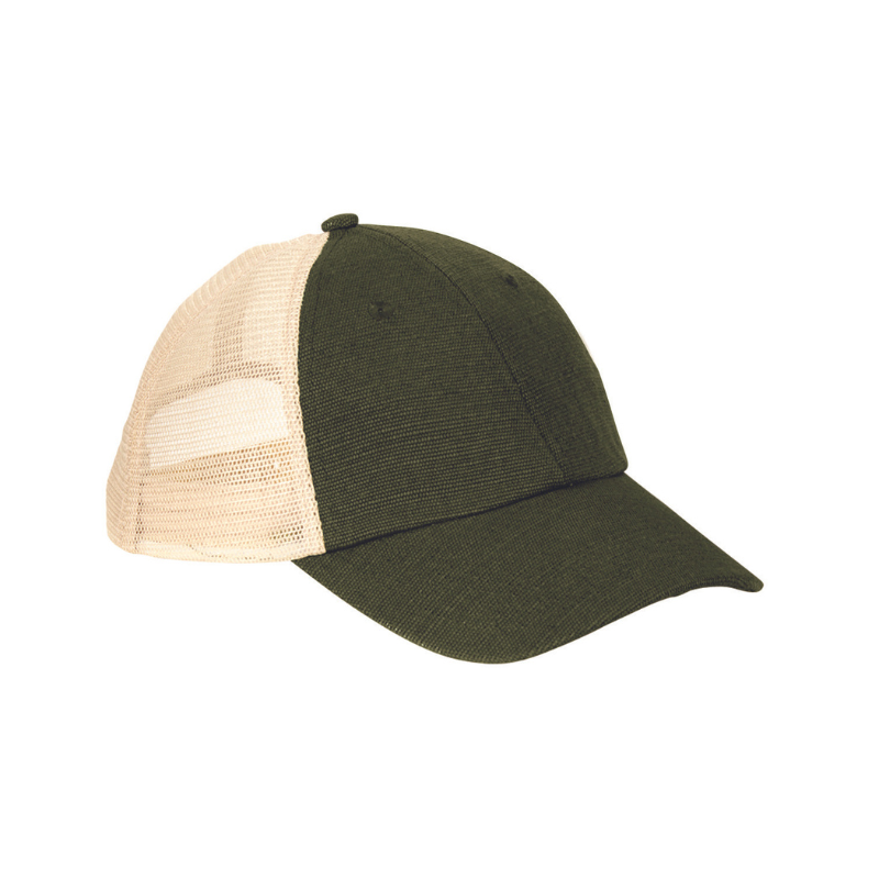 Washed Hemp Blend Trucker Hat - EarthHero Corporate Gifting and Custom Swag