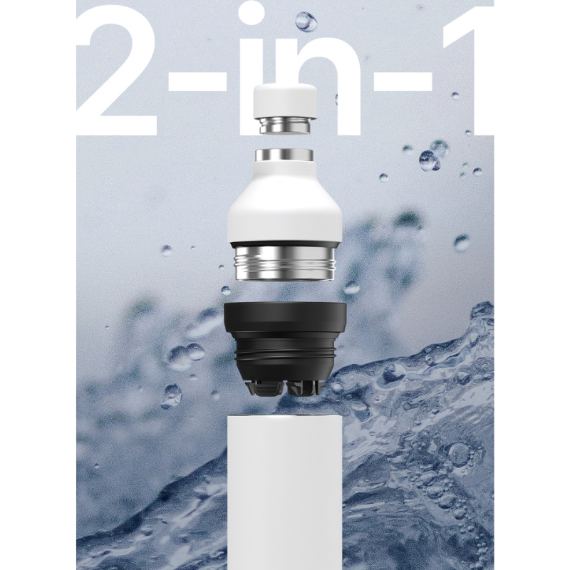 Recycled Stainless Steel Hybrid Water Bottle - EarthHero Corporate Gifting and Custom Swag