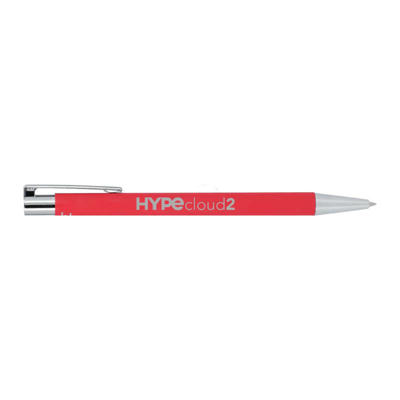 Maxi Recycled Aluminum Soft Touch Gel Pen - EarthHero Corporate Gifting and Custom Swag