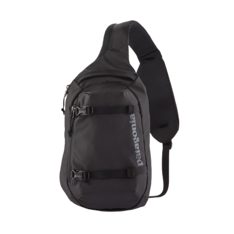 patagonia Atom 8L ブラックショルダーバッグ Patagonia Branded Patagonia Atom Sling Bag 8L | EarthHero