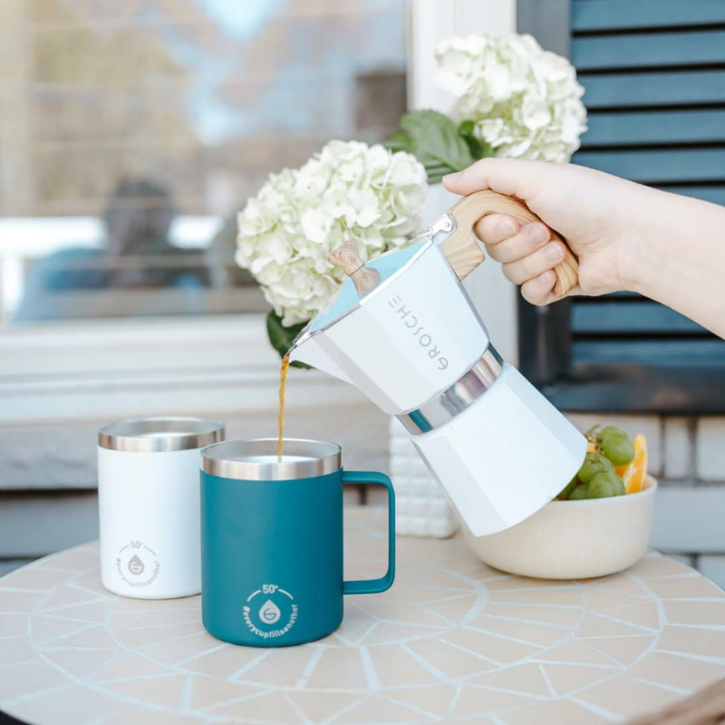 Milano Moka Pot Stovetop Espresso Maker - EarthHero Corporate Gifting and Custom Swag