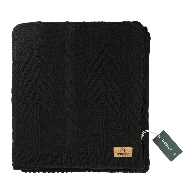 Organic Cotton Cable Blanket - EarthHero Corporate Gifting and Custom Swag