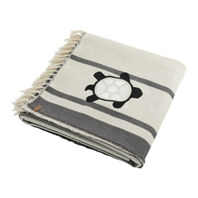 Organic Cotton Ocean Breeze Throw Blanket - EarthHero Corporate Gifting and Custom Swag