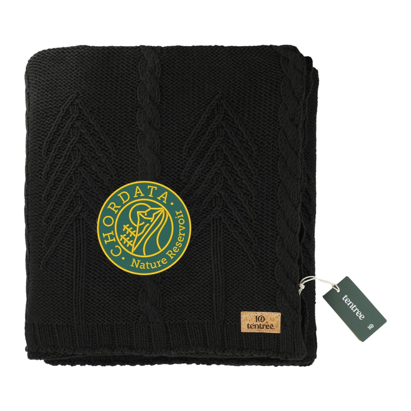 Organic Cotton Cable Blanket - EarthHero Corporate Gifting and Custom Swag