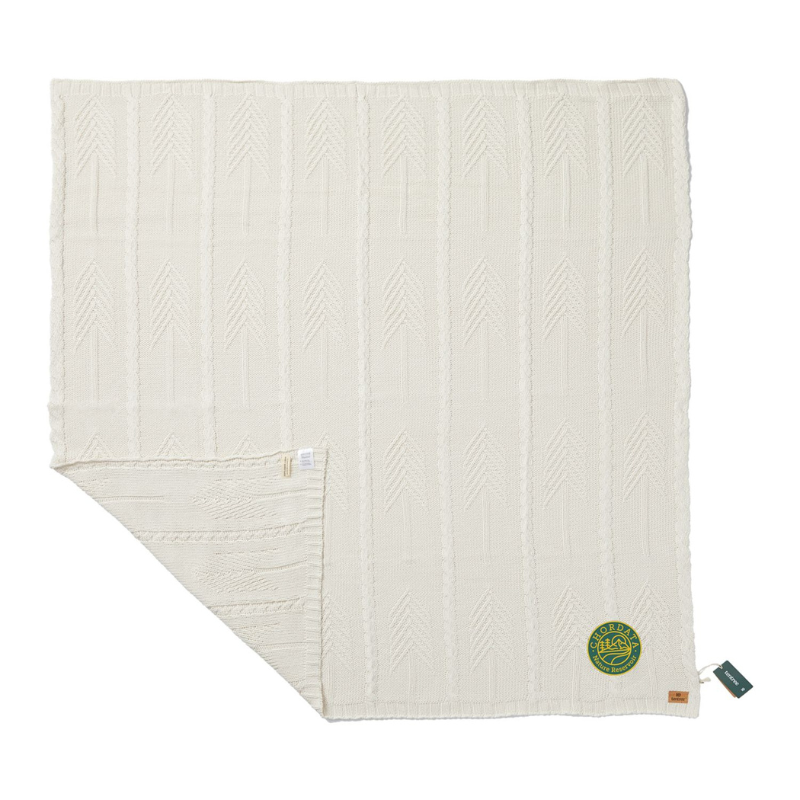 Organic Cotton Cable Blanket - EarthHero Corporate Gifting and Custom Swag