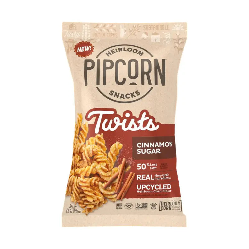 Heirloom Corn Twist Snacks Pipcorn