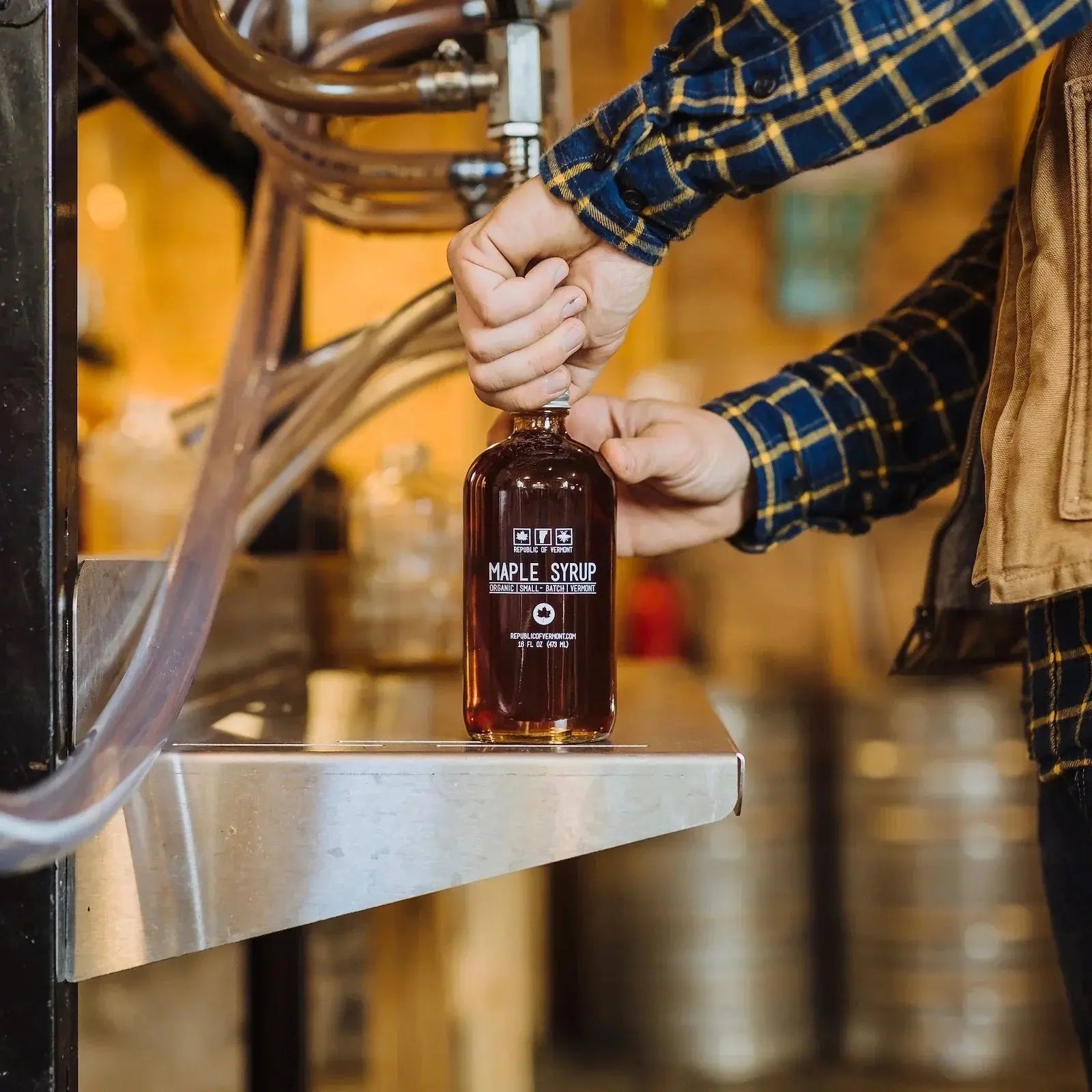 Rum Barrel Aged Organic Maple Syrup - EarthHero Corporate Gifting and Custom Swag