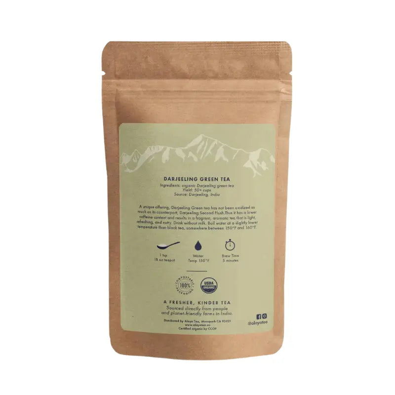 Tea in Compostable Packaging Alaya Tea