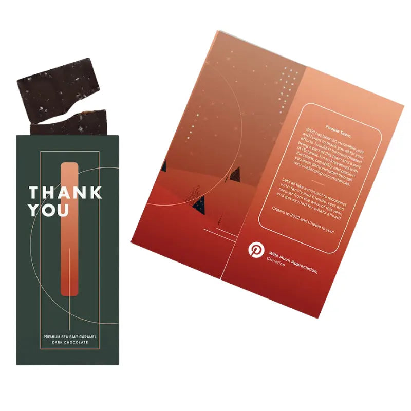 Custom Chocolate Bar + Greeting Card in One - EarthHero Corporate Gifting and Custom Swag