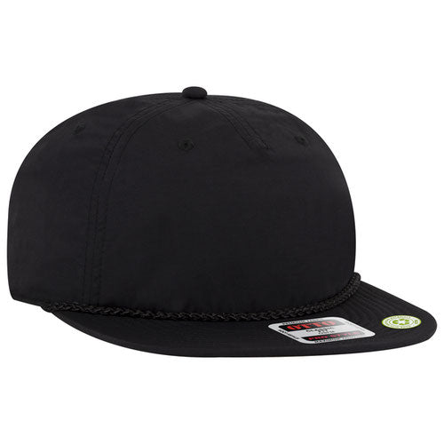 Custom Branded Recycled Nylon Sustainable 5 Panel Hat Otto