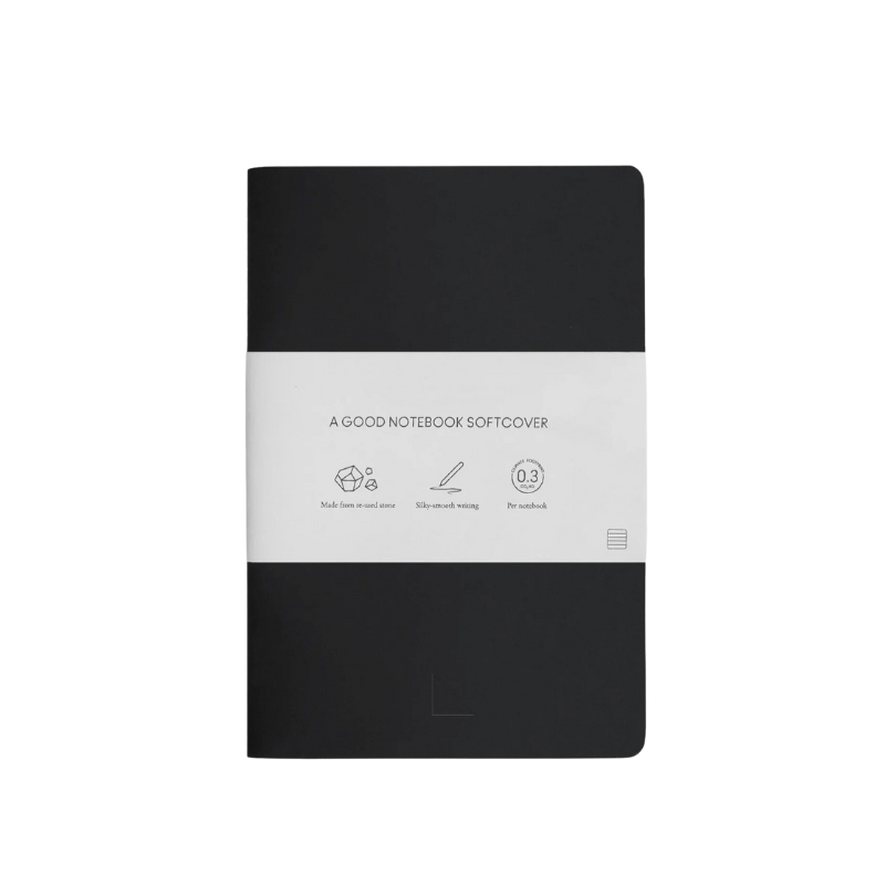 Softcover Recycled Stone Paper Notebook AGood Co.