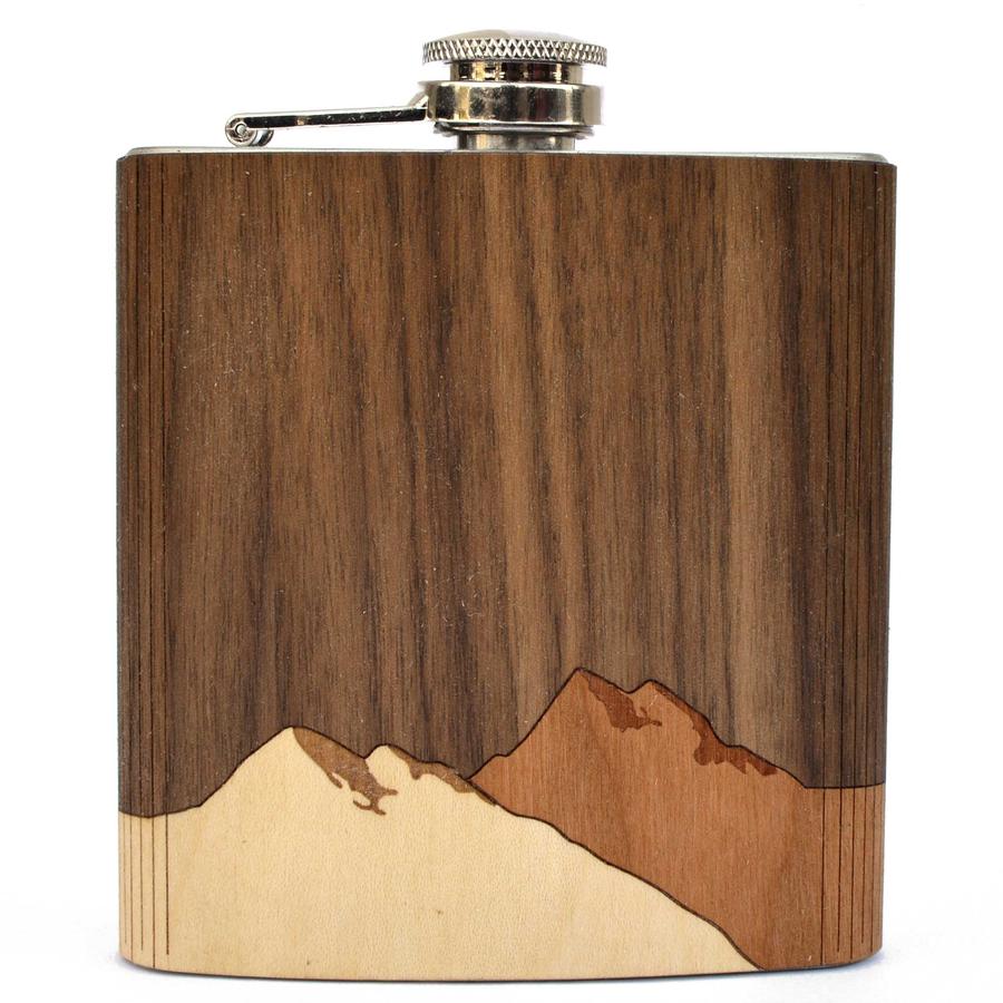Handcrafted Wooden Flask Autumn Woods Collective