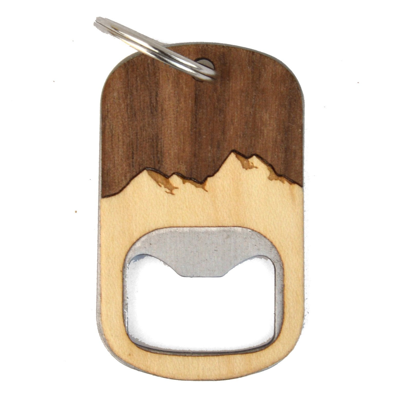 Handcrafted Wooden Key Chain Bottle Opener Autumn Woods Collective