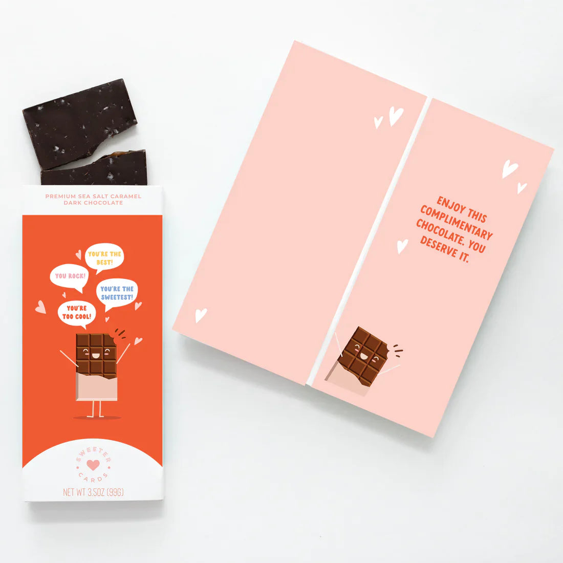 Chocolate Bar + Greeting Card in One - EarthHero Corporate Gifting and Custom Swag