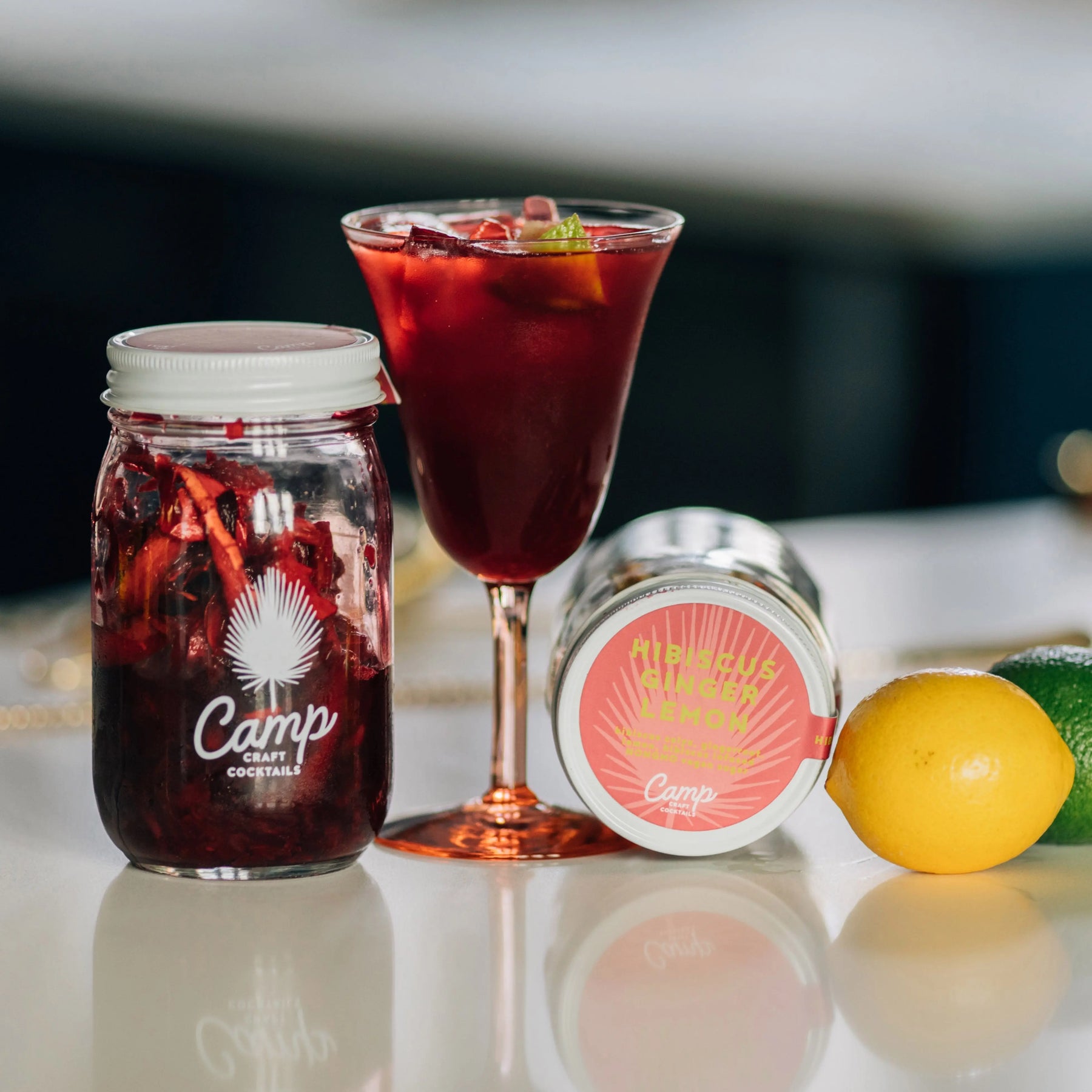 Hibiscus Ginger Lemon Cocktail Mix - EarthHero Corporate Gifting and Custom Swag