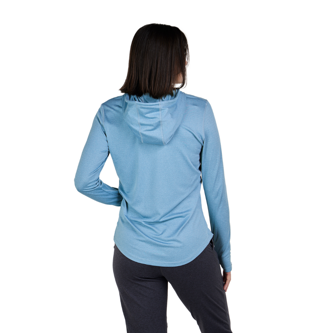 Sightseer Long Sleeve UPF 30+ Hoodie - Women's - EarthHero Corporate Gifting and Custom Swag