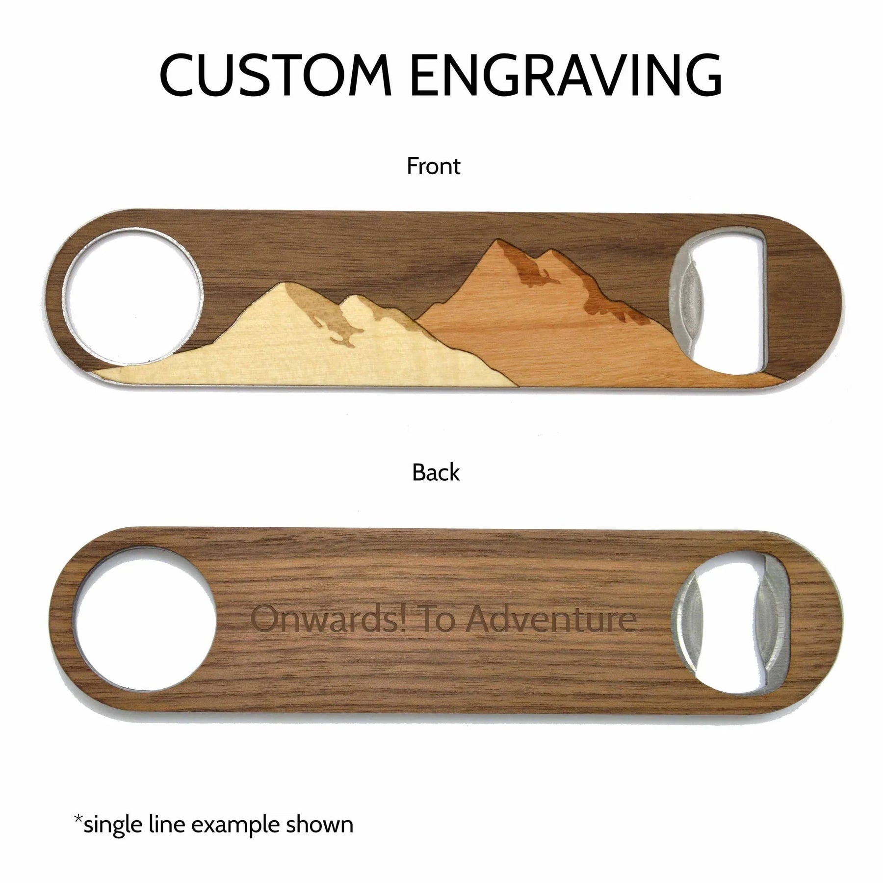 Handcrafted Wooden Bottle Opener Autumn Woods Collective
