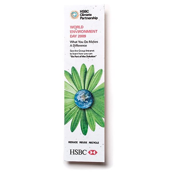 Custom Seed Paper Bookmark