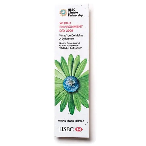 Custom Seed Paper Bookmark Bloomin