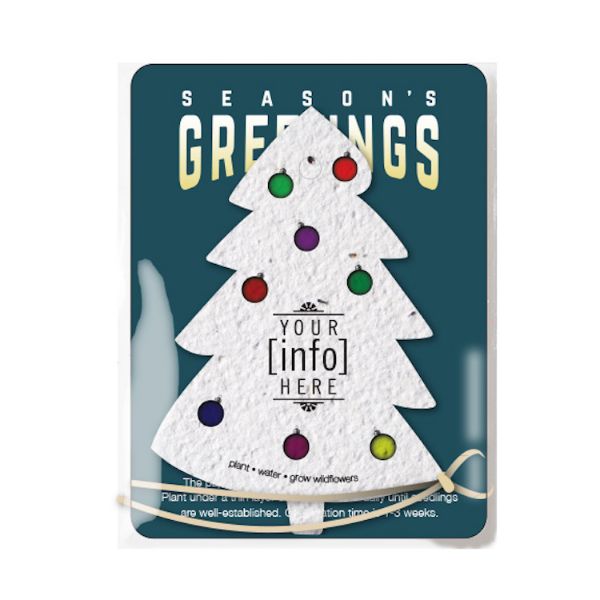 Custom Seed Paper Ornament and Card Pack - EarthHero Corporate Gifting and Custom Swag