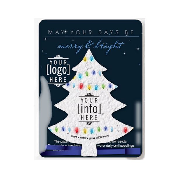 Custom Seed Paper Ornament and Card Pack - EarthHero Corporate Gifting and Custom Swag