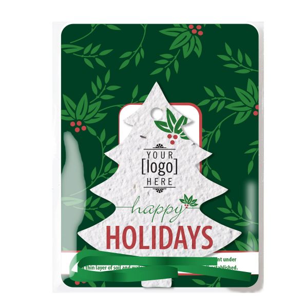 Custom Seed Paper Ornament and Card Pack - EarthHero Corporate Gifting and Custom Swag