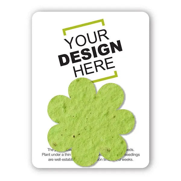 Custom Card with Seed Paper Shape Bloomin