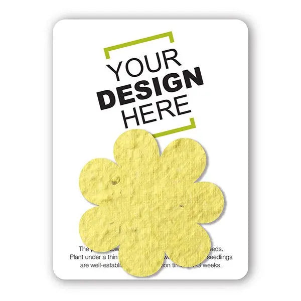 Custom Card with Seed Paper Shape Bloomin