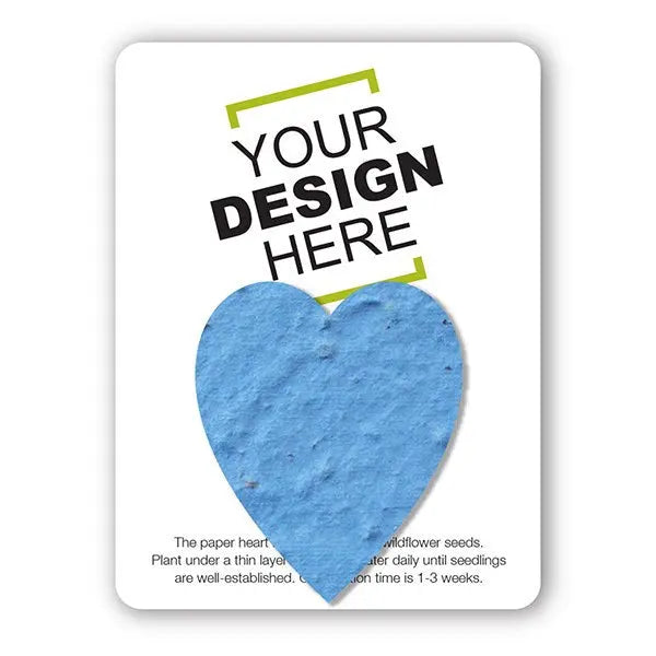Custom Card with Seed Paper Shape Bloomin