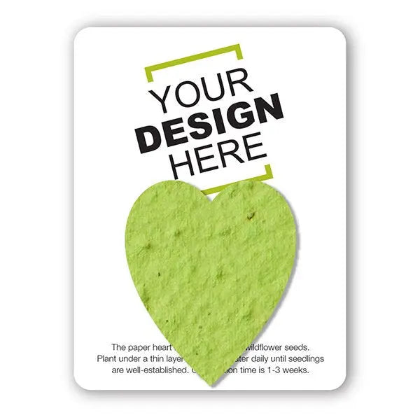 Custom Card with Seed Paper Shape Bloomin