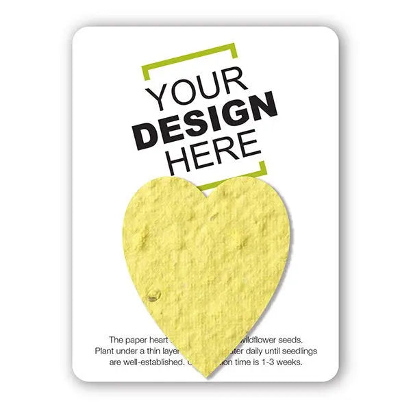 Custom Card with Seed Paper Shape Bloomin