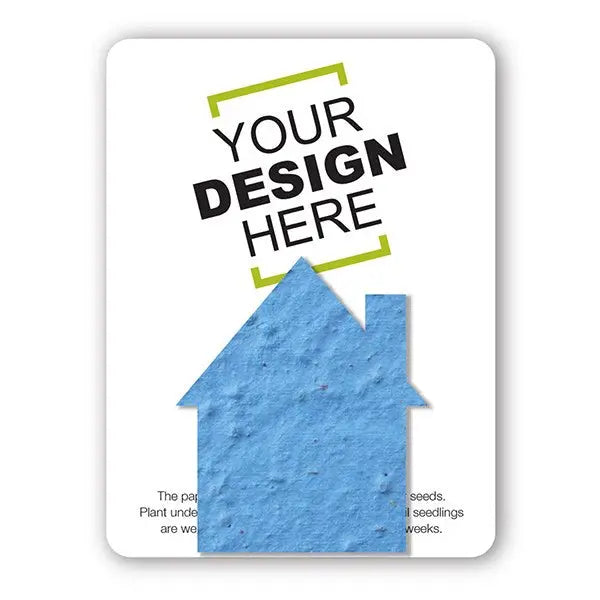 Custom Card with Seed Paper Shape Bloomin