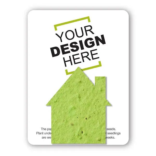 Custom Card with Seed Paper Shape Bloomin