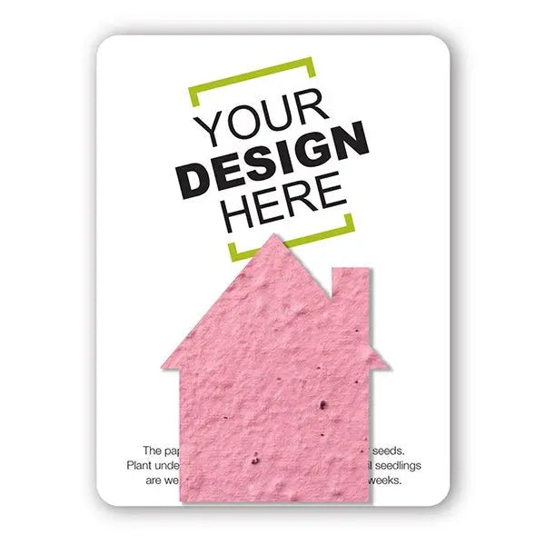 Custom Card with Seed Paper Shape Bloomin