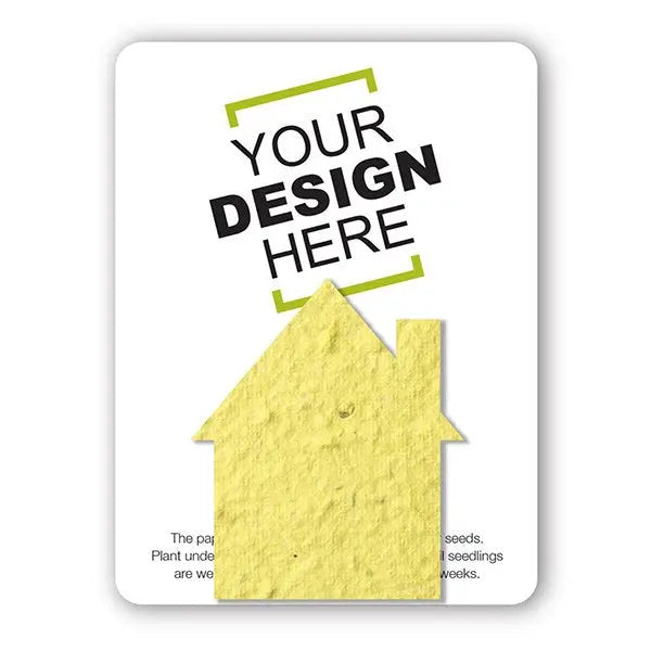 Custom Card with Seed Paper Shape Bloomin